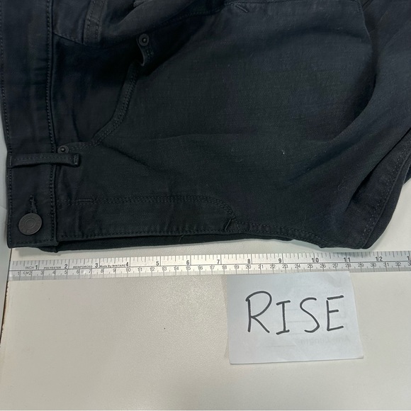 EXPRESS Perfect Curves Black High Rise Denim Legging JEANS Sz 8R Stretch… - Picture 9 of 12